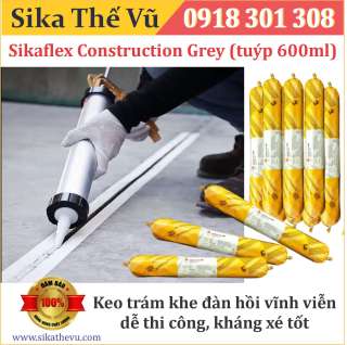 Thùng 20 tuýp Sikaflex Construction Grey Tuýp 600ml thumbnail