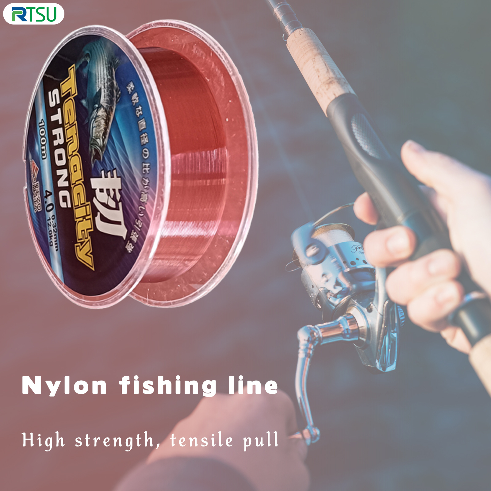 RTSU Original Silk Nylon Fishing Line Smooth Anti-tangle Fishing Line for Saltwater & FreshwaterRTSU Original Silk Nylon Fishing Line Smooth Anti-tangle Fishing Line for Saltwater & Freshwater RTSU-MY ราคา 15 บาท*ส่งฟรี