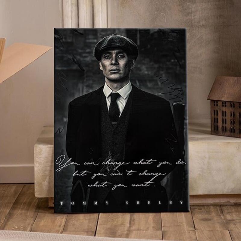 Nóng nhất tranh tường cổ điển phim nghệ thuật bức tranh treo tường ốp peaky blinders TOMMY Shelby Po