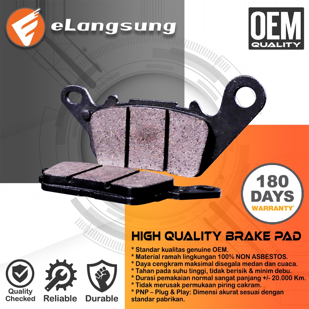 Kampas Rem Depan NMAX Aerox 155 Mio M3 Mio Z Jupiter MX King Jupiter MX New MX 150 Lexi Freego Fazzio Gear BERGARANSI 180 Hari - eLangsung Harga 18,183 rupiah*Gratis Ongkir