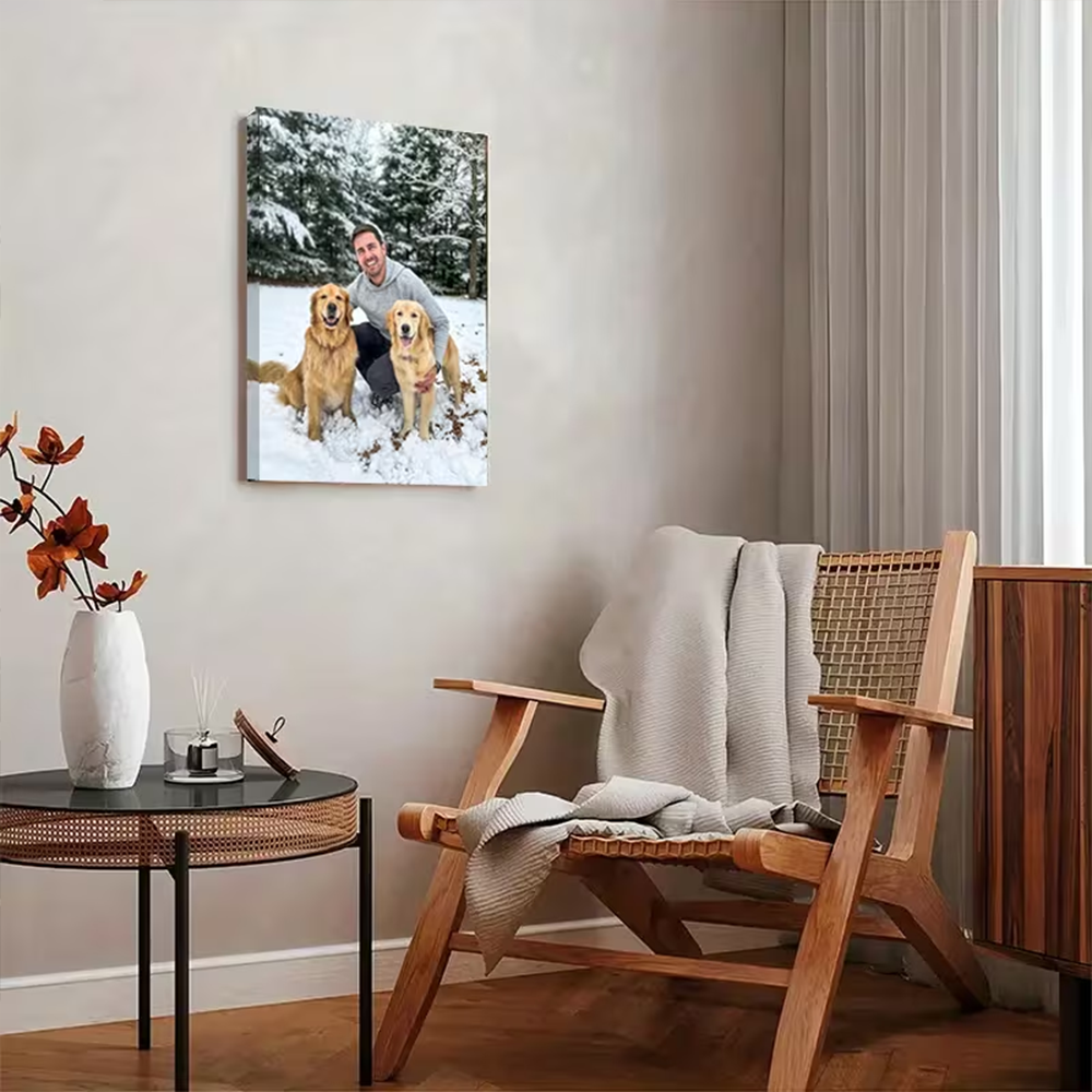 【Home】 Personalized Custom Canvas Prints Photo Custom Poster for Family Life Pets anime Birthdays Weddings Scenery Home Decor Gifts