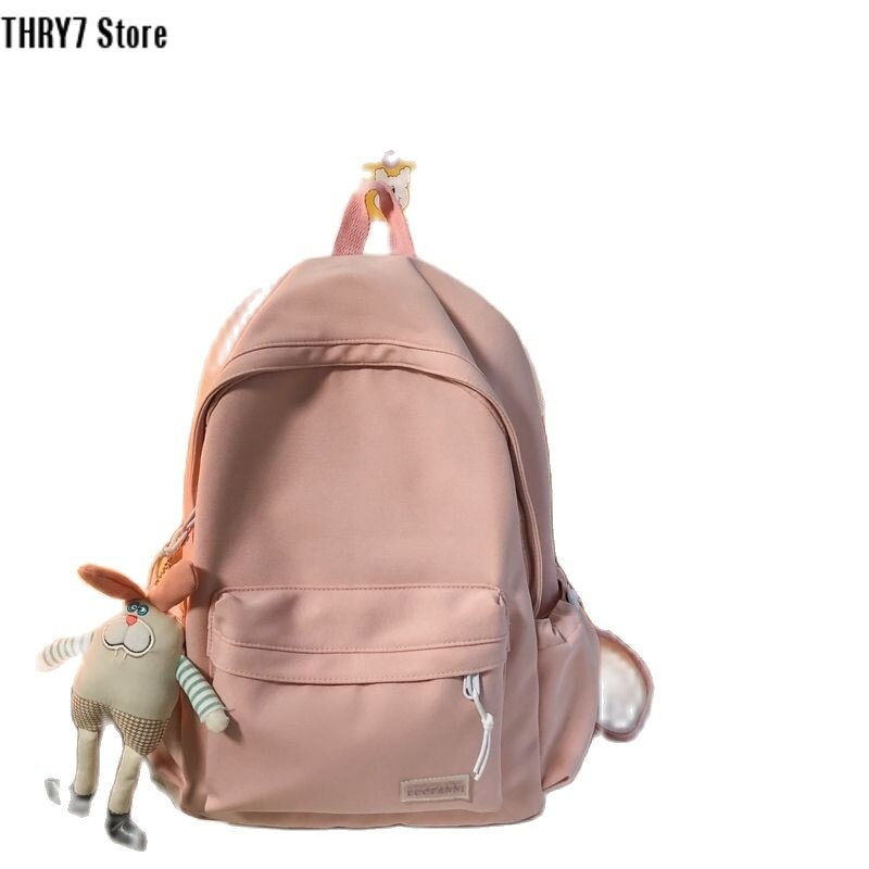 Thry7 store ba lô học sinh đại học ins nhật bản miti betty cặp sách học sinh trung học phiên bản hàn quốc cho nữ ba lô đơn giản phong cách đại học