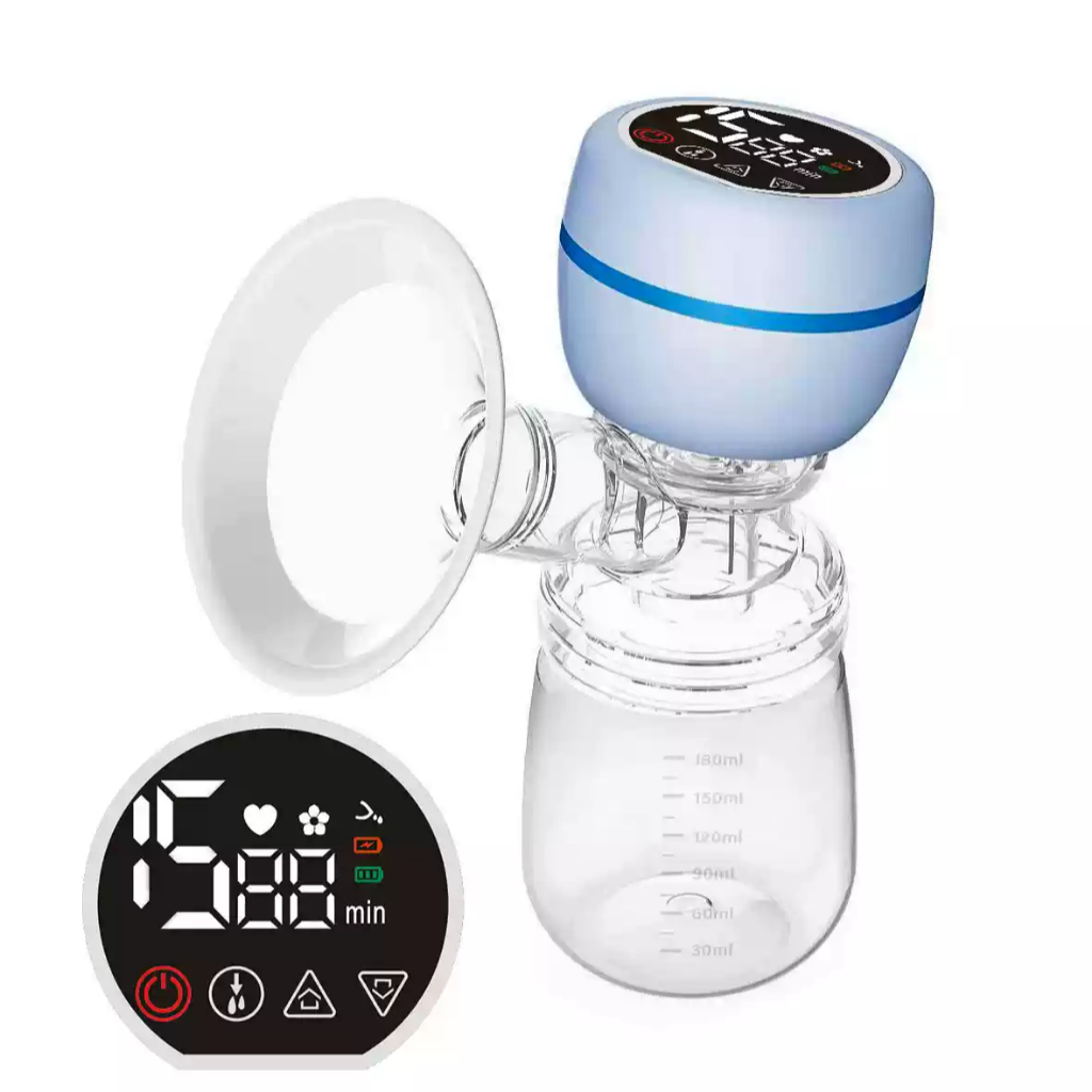 Momwell Electric Breast Pump 5 Gears 15 Modes Portable Rechargeable Pump for Breastfeeding BPA Free