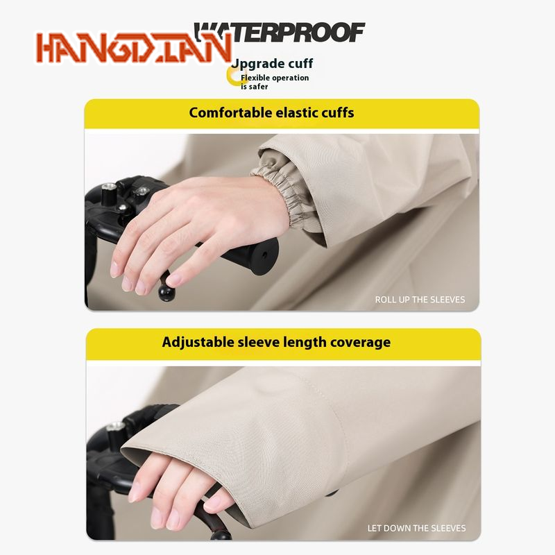 HANGDIAN Waterproof Motorcycle Raincoat with Adjustable Sleeves for Safe Riding ราคา 163 บาท*ส่งฟรี