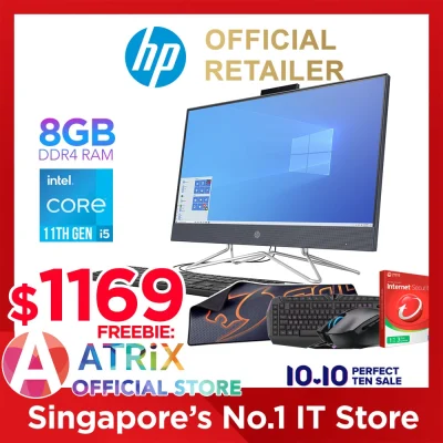 【Free MS Office】Express Delivery | HP All-in-One 24-df1134d | 23.8inch FHD IPS| Intel Core i5-1135G7| Iris Xe Graphics | 1TB PCIe SSD | Win10 Home | 1Yr HP Onsite warranty