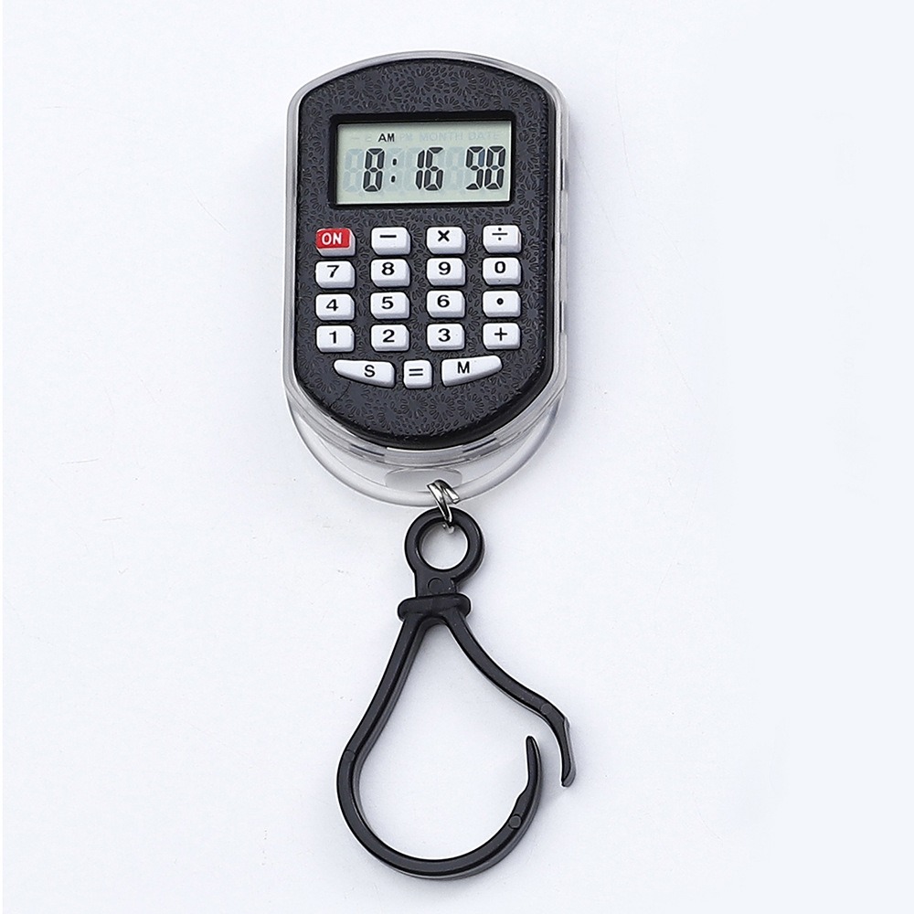 SPOIL ME DIGITAL GOODS Di động Máy tính mini Hiển thị thời gian Hiển thị 8 chữ số Máy tính bỏ túi móc khóa Sáng tạo Nút im lặng Máy tính điện tử Văn phòng phẩm cho sinh viên - 7