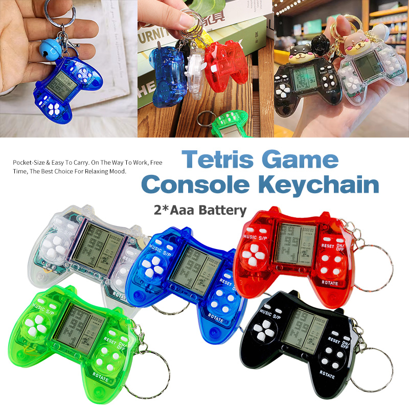 Mini Handheld Game Players Tetris Electronic Game Handheld Game Keychain Kids Gifts Presyo  65 Piso*Libreng Shipping