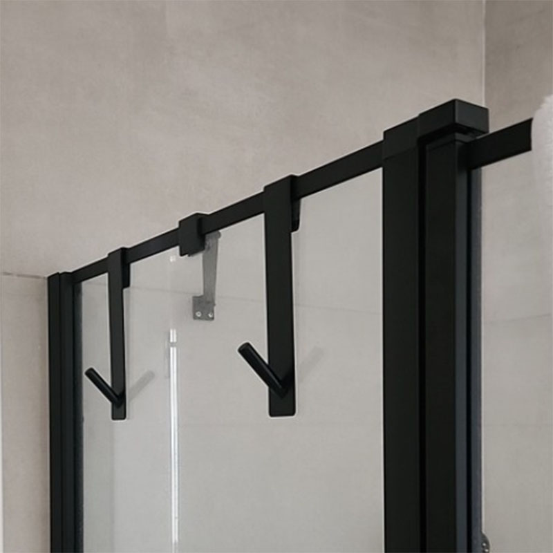 [DDF A]✩✫✬ Stainless Steel Over Glass Door Shower Towel Rack S-Shape Bathroom Bathrobe Hanger Holder Shower Door Back Hooks ✬✫✩