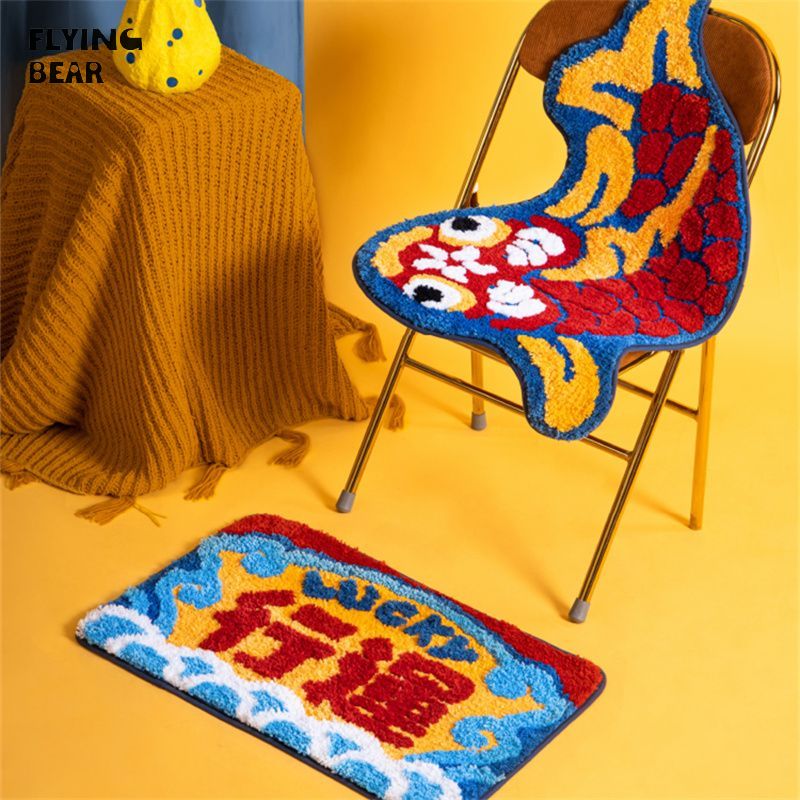 Chinese New Year mat entrance door toilet absorbent mat bathroom kitchen bedroom carpet household entrance non-slip ราคา 89 บาท*ส่งฟรี