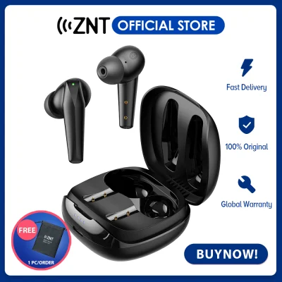 [NEW] ZNT SoundBeats Bluetooth Earphone Wireless Earbuds GAMING Wireless Earphones Game/Music Mode HiFi Stereo Deep Bass Sound Up to 24H Playtime with Charging