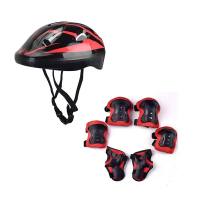 Aoduoyaya 7Pcs Kids Safety Gear with Helmet and Protective Pad Adjustable Safety Protective Knee Elbow pad Set