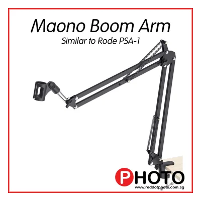 Maono AU-B01 Boom Arm with Microphone Suspension (Black) Maono AU-B01(Similar to Rode PSA-1)