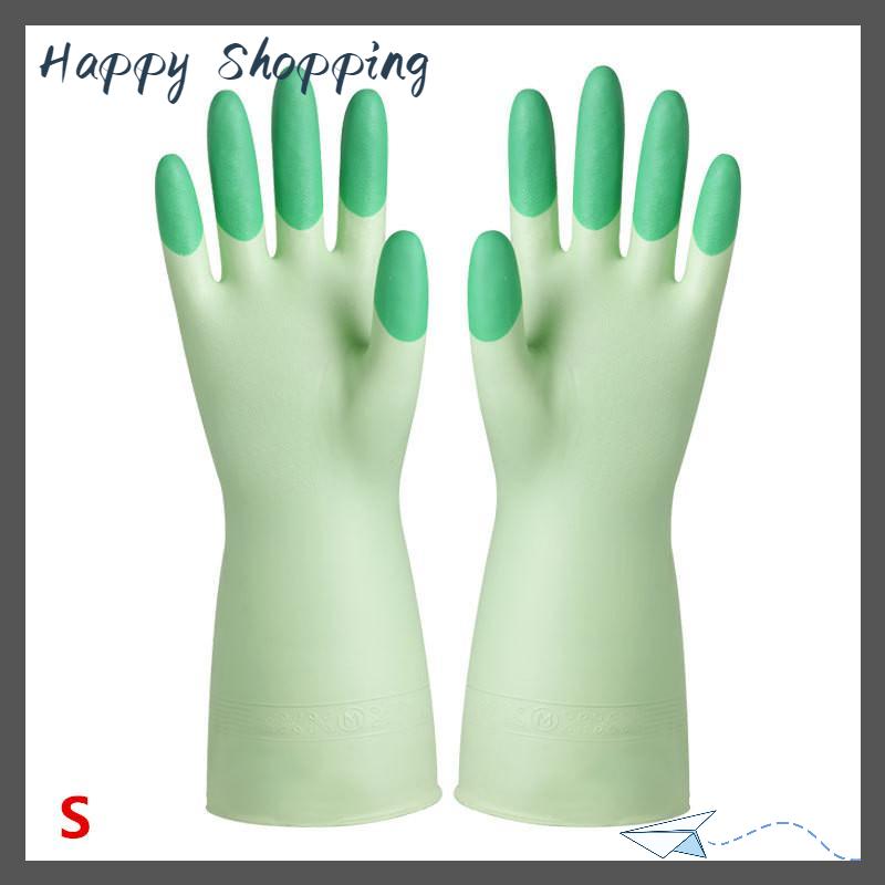 [THS Store] COD Silicone Rửa Chén Làm sạch Găng tay nhà bếp cung cấp chống trượt thuận tiện dài rửa chén găng tay tái sử dụng bền hộ gia đình - 2