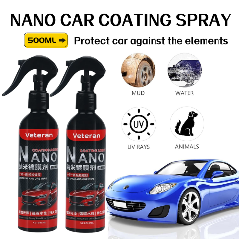 500ML Nano Car Coating Car Wax Spray and Polish Two-in-one Coating Auto Car Wash and Wax Hydrophobic Nano Ceramic Coating For Car Nano Repairing Spray Hydrogloss Wax Untuk Mobil Wax Spray Lapisan Keramik Tahan Air Asli Harga 49,500 rupiah*Gratis Ongkir