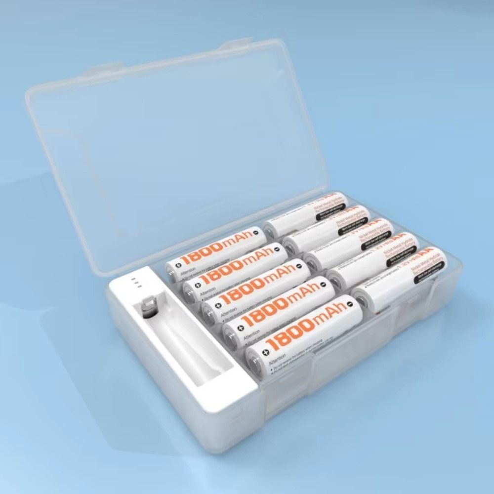 HENRYJ Giữ 20 ô Giá đỡ pin có Máy kiểm tra Tiết kiệm không gian Khóa an toàn Hộp đựng pin bằng nhựa Trọng lượng nhẹ Có thể xếp chồng Hộp đựng pin Du lịch