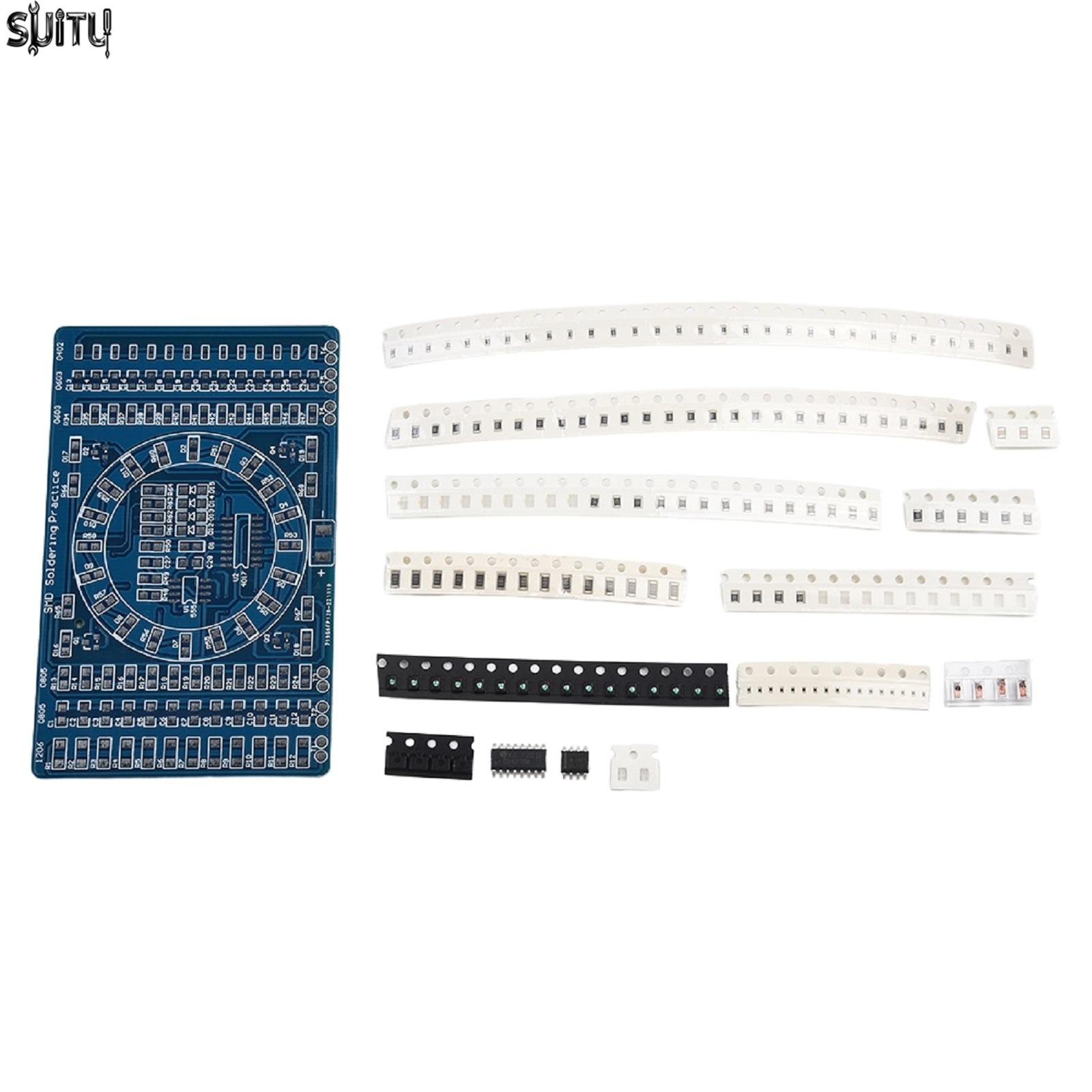 Gracekarin Soldering-Practice SMD Circuit Board LED Electronics Project DIY Kit SMT PCB Hot Sale ราคา 94 บาท*ส่งฟรี