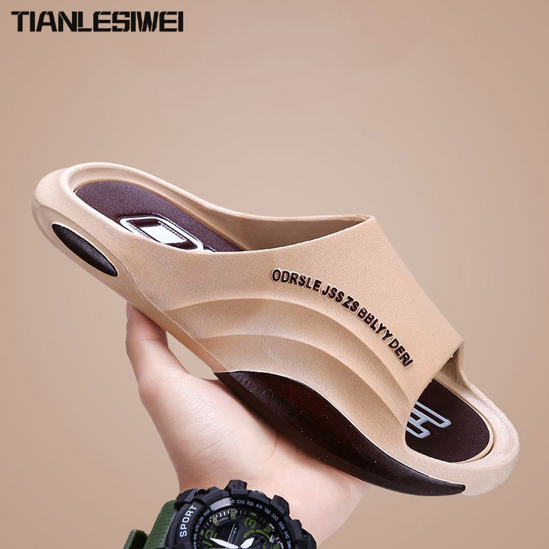 TIANLESIWEI Cool slippers men's non-slip and deodorant outer wear 2024 new thick-soled sports and leisure shoes ราคา 87 บาท*ส่งฟรี