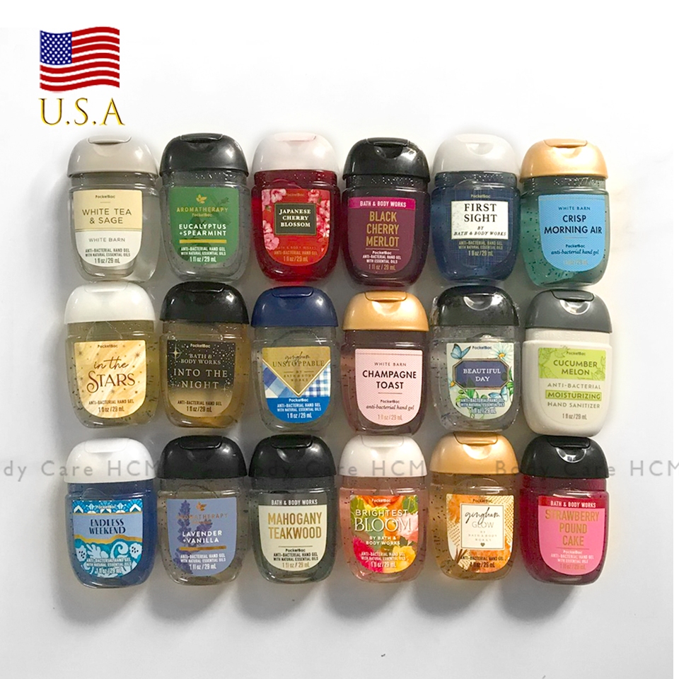  Chính hãng Mỹ | Gel rửa tay khô mini  nhiều mùi  dưỡng ẩm diệt khuẩn - Bath & Body Works 29ml 