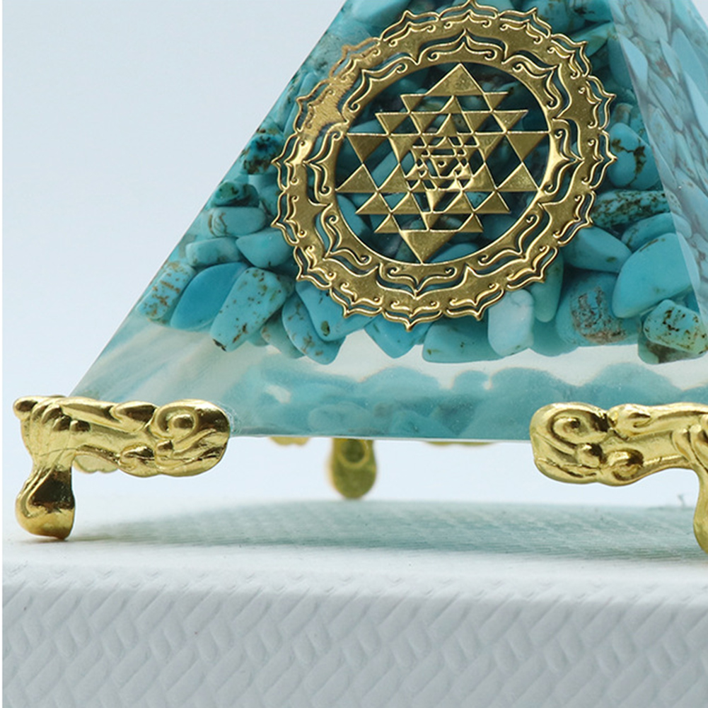 1th4Pcs Ogan Pyramid Tripod Stand Orgonite Pyramid Base Holder Stand Orgonite Pyramid Holder for Ogan Crystal Energy Tower