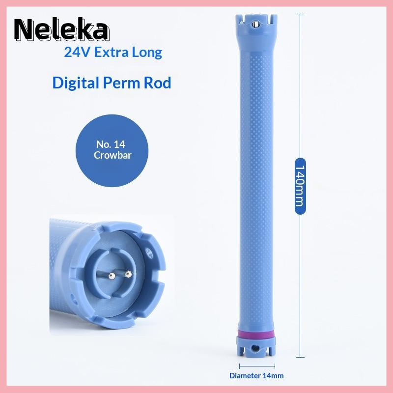 【Neleka】💖【HOT SALE】🎈🎈 140Mm 24V Kỹ Thuật Số Tóc Hot Perm Que Điện Nước Nóng Dụng Cụ uốn Thanh Con Lăn Tóc Sóng Salon Cắt Tóc Curling Xoắn Ốc Công Cụ Tạo Kiểu - 4