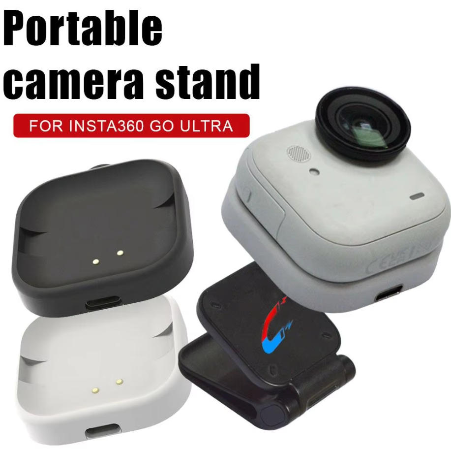 Không dây sạc mini đứng dock cho insta360 đi cực nhanh Trạm Sạc Phụ kiện camera hành trình