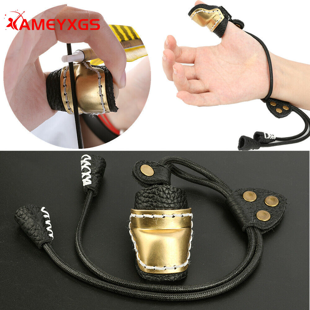 AME Brass Thumb Finger Guard Ring Protector Gear Target Bow Accessories
