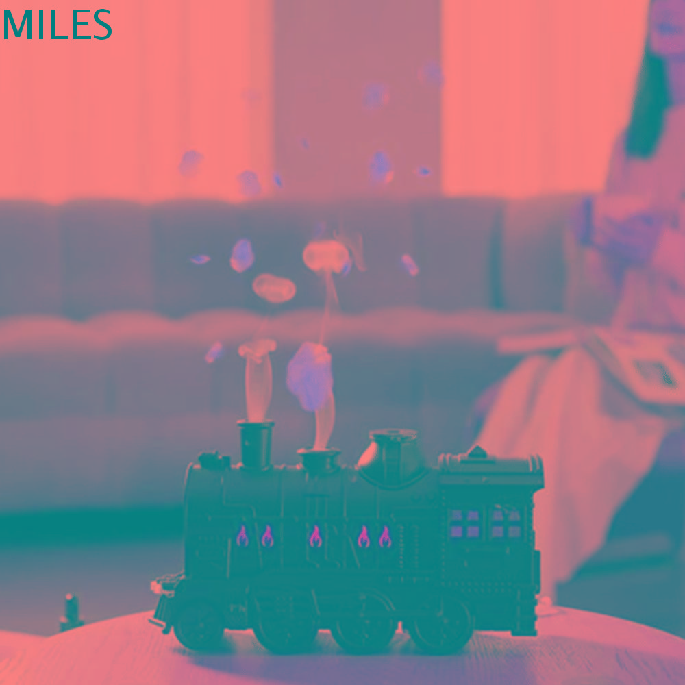 MILES Sương mù mát Bộ khuếch tán hình tàu hỏa Đèn LED Điều khiển từ xa Máy tạo độ ẩm không khí Sáng tạo Ánh sáng có thể điều chỉnh Máy tạo độ ẩm siêu âm Phòng ngủ Giá 527,000 Đồng*Miễn phí vận chuyển