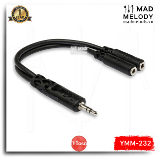 Hosa Y Cable YMM-232 (3.5mm TRS - Dual 3.5mm TRSF) (Dây cáp nhân đôi tín hiệu 3.5mm stereo cáp chia tai nghe chia headphones 3.5mm, Brand New) thumbnail