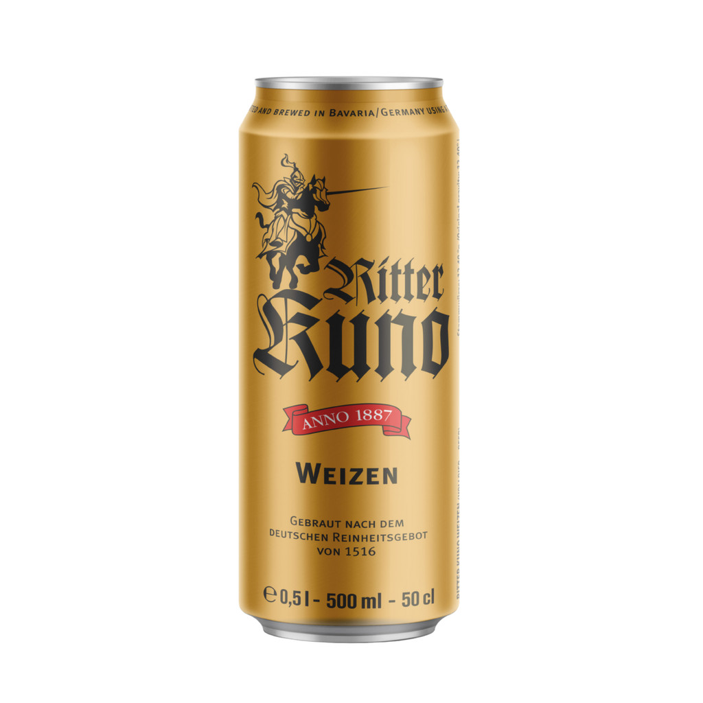 Bia Ritter Kuno Weizen 5.4% - bia Đức - 1 lon 500ml