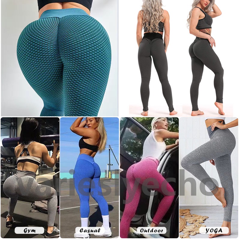 Nylon V Back Booty Yoga Pants For Women Scrunch Butt Yoga Leggings