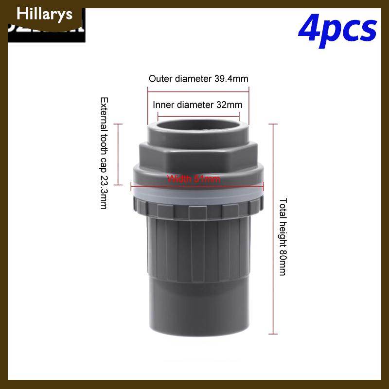 [Hillarys] 2 chiếc đầu nối PVC ống thoát nước bể cá dày 20 25 32 mm ống thoát nước trong vườn đầu nối đầu vào bể cá cho bể cá - 6