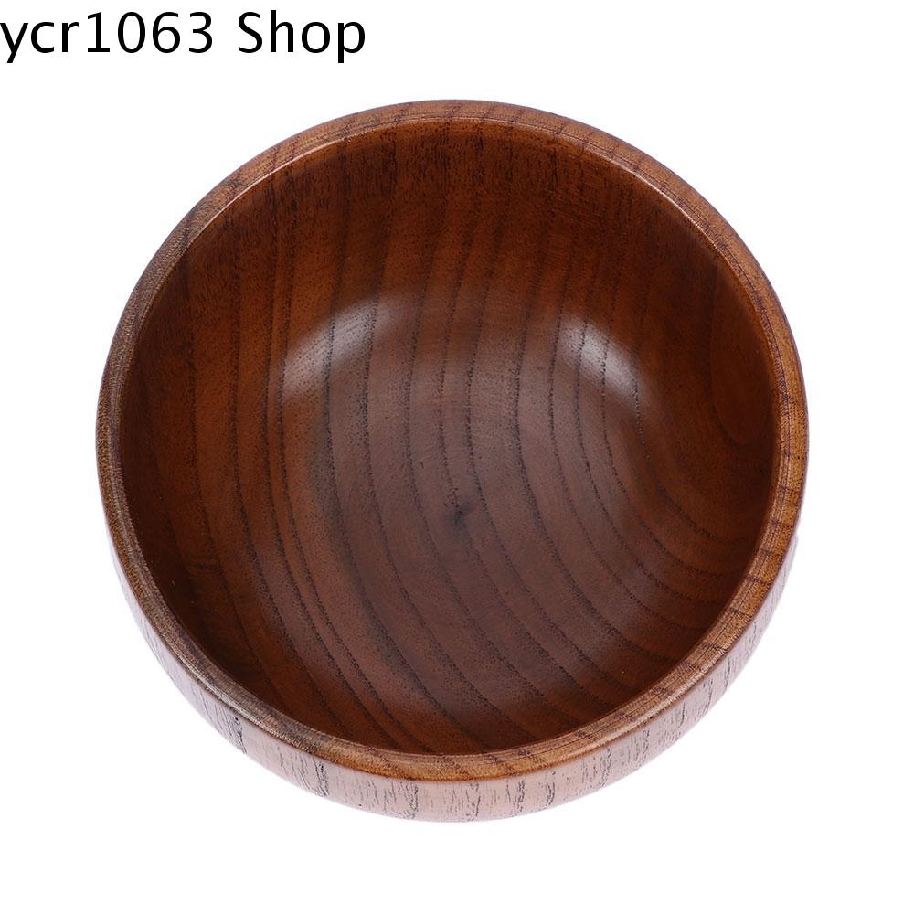 YCR1063 Trang trí Nghệ thuật Sala Mì sợi Bọn trẻ Dụng cụ gia đình Cây tre Ăn Thủ công Rau xà lách Phong cách Nhật Bản Bát gỗ Gỗ tự nhiên Cơm bát