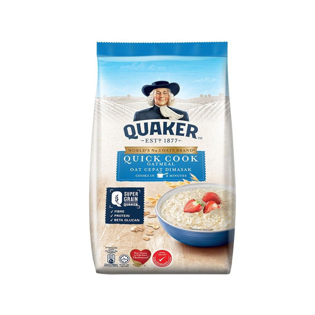 Ouaker Quick Cooking Oatmeal 1KG. ราคา 99 บาท*ส่งฟรี