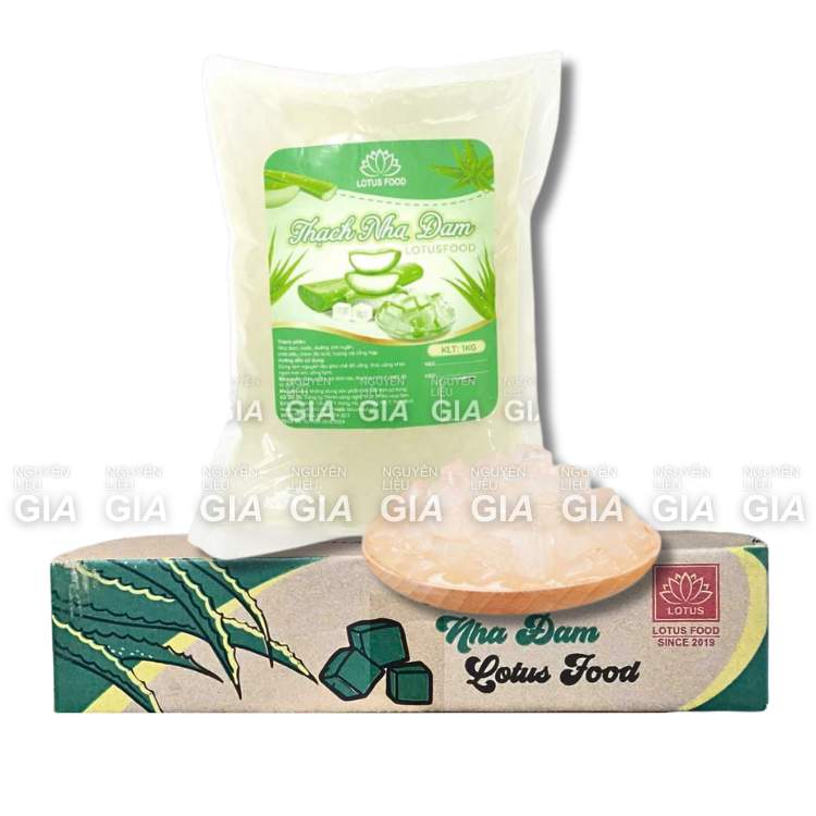 [THÙNG 10 BỊCH] Thạch nha đam Lotus bịch 1kg
