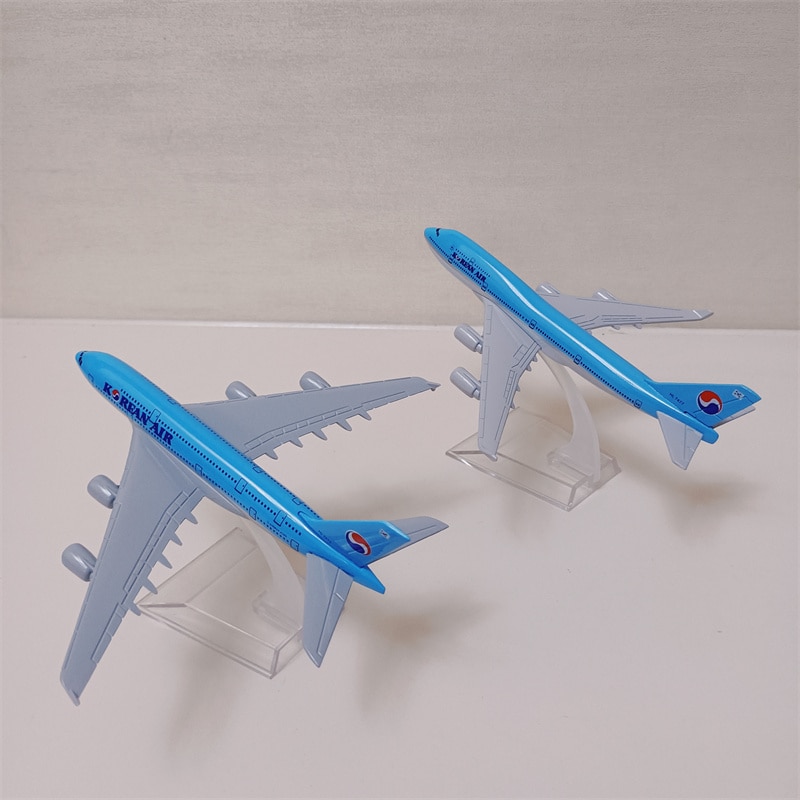 Hàn quốc air airbus a380 airlines hàn quốc boeing b747 airways 1:400 quy mô diecast mô hình máy bay máy bay máy bay hợp kim 16cm