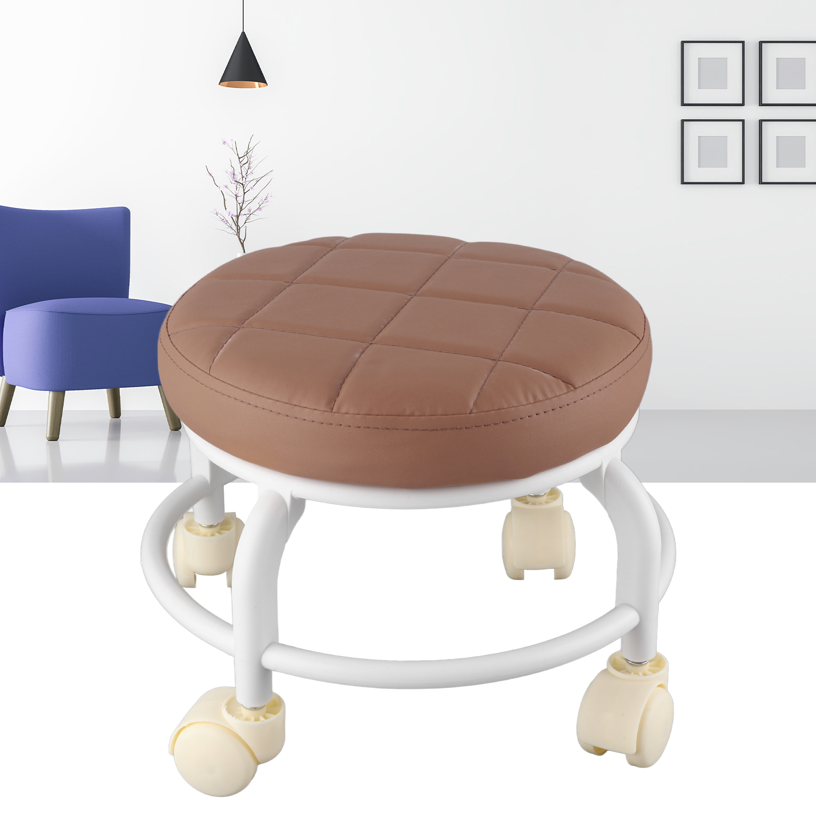 Lăn Ottoman bánh xe vạn năng ổn định An toàn Scoot Phân Bộ nhớ bọt cho gia đình