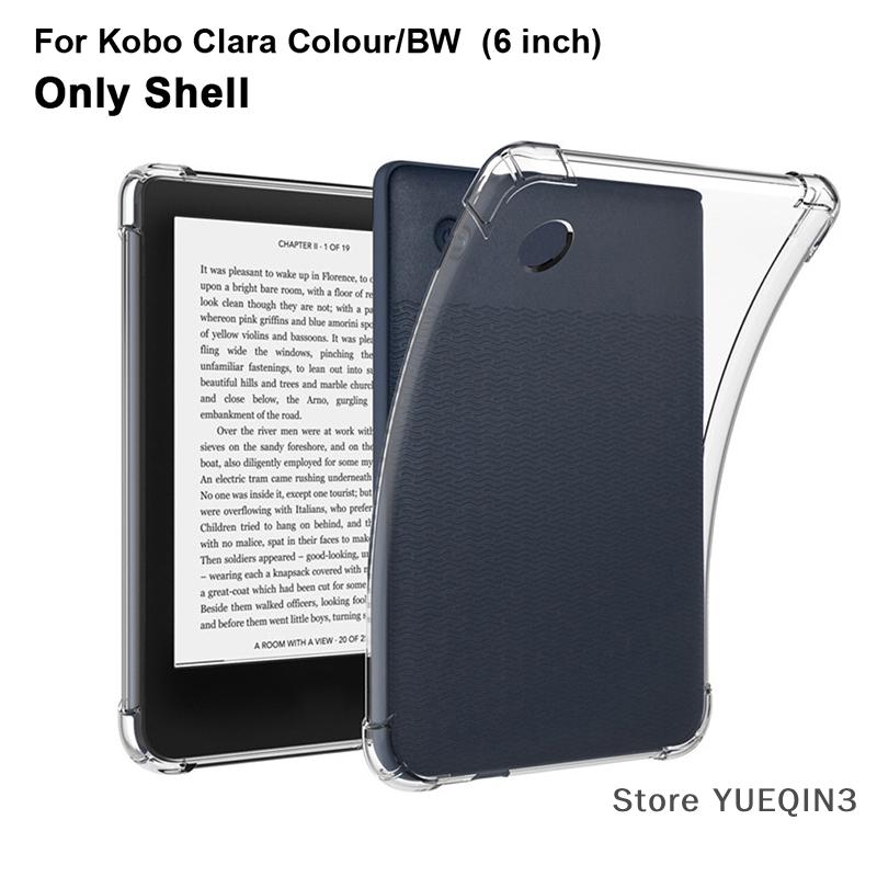 Store YUEQIN3 Trong suốt TPU mềm bìa cho Kobo Clara 2E colour BW 6 funda chống sốc trường hợp đối vớ