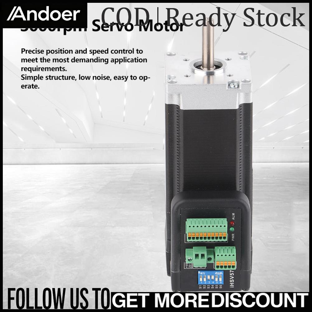 Andoer เซอร์โวมอเตอร์ในตัว 180W 3000rpm 0.6Nm DC36V IHSV57‑30‑18‑36-01-T-33 ราคา 12,409 บาท*ส่งฟรี