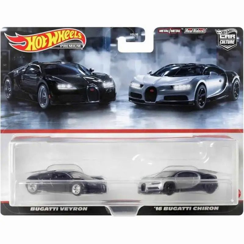 Mat mô hình Hot Wheels-đồ chơi cho bé trai, hkf52 Premium, 2 miếng, BUGATTI VEYRON 16, Bugatti Chiro