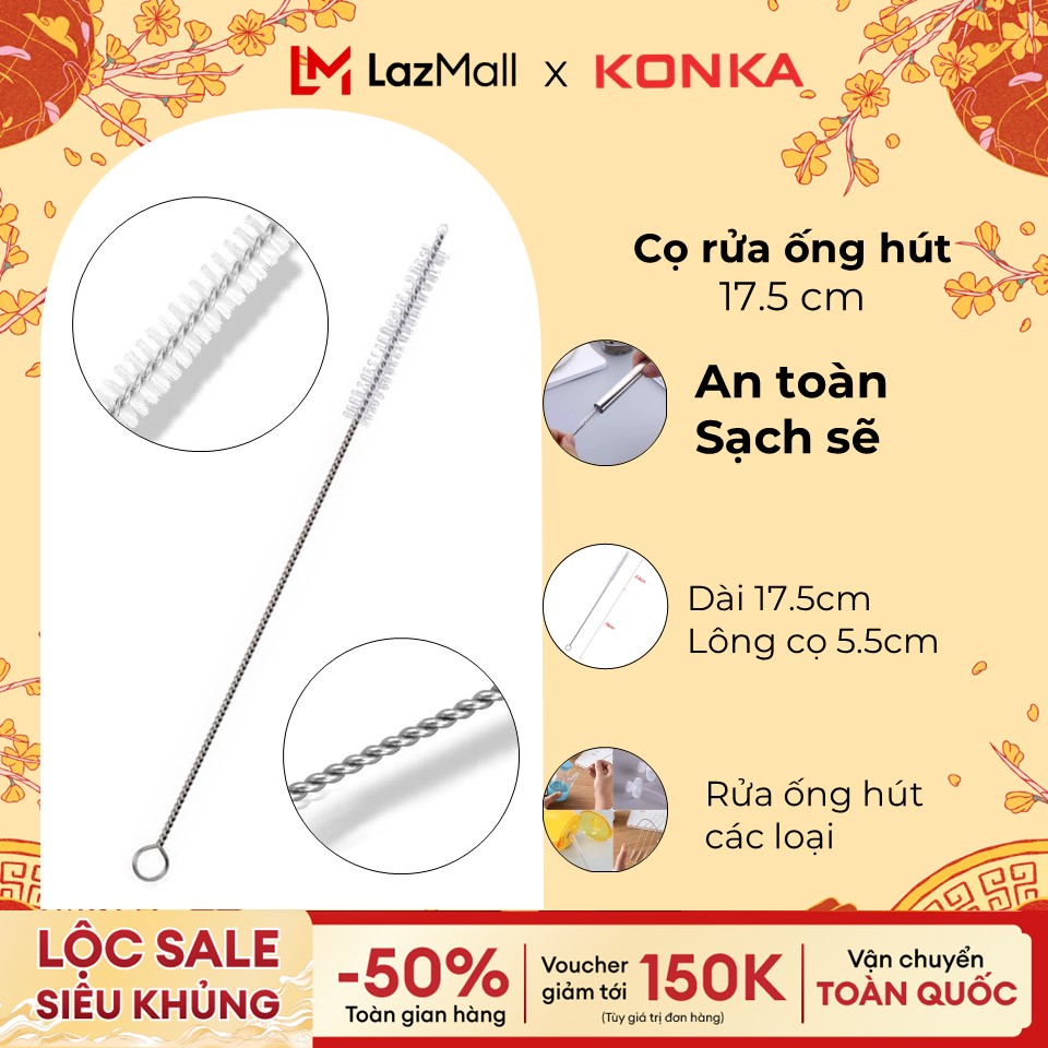 Que cọ rửa ống hút cọ vệ sinh ống hút cao cấp an toàn vệ sinh