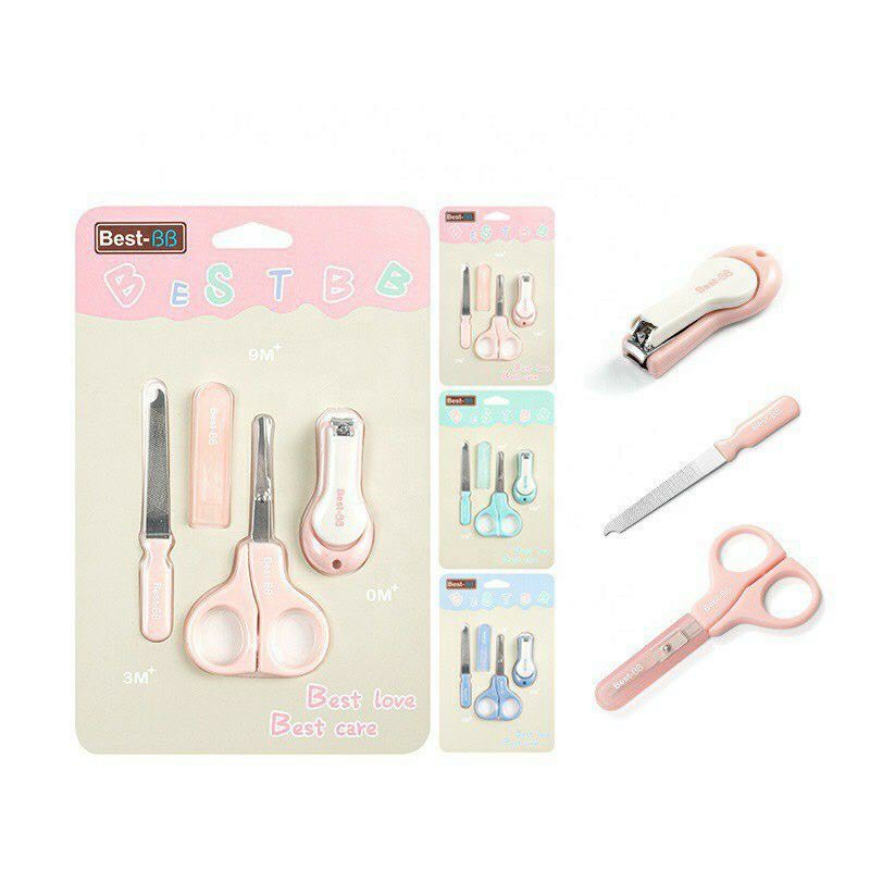 Bấm móng tay cho bé chống chảy máu nhẹ nhàng an toàn không gỉ Best BB bộ 4 món