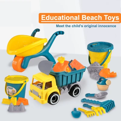 Educational Beach Toys Kids Beach Castle Bucket Spade Shovel Rake Water Tools Kids Beach Sand Tool Toys