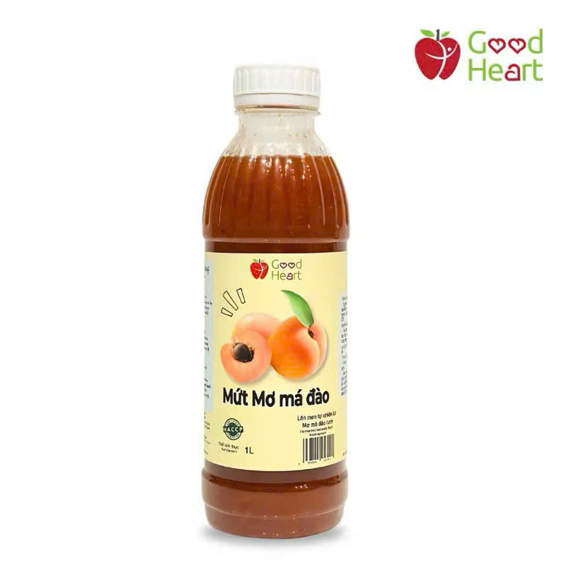 Mứt Mơ Má Đào Good Heart chai 1 lít