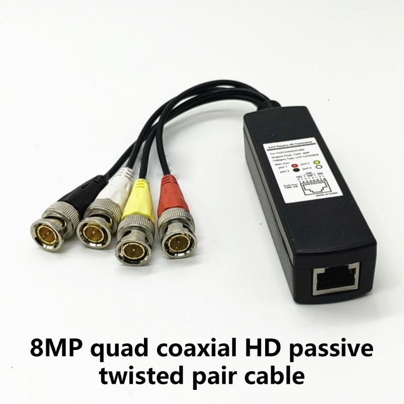 Bộ chuyển phát Balun video thụ động 8MP 4channel cho hệ thống giám sát CCTV