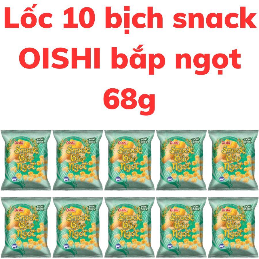 Bánh snack OISHI bắp ngọt bịch 68g