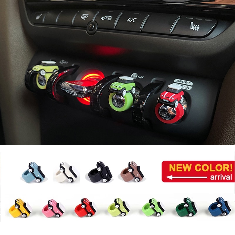 Silicone For MINI Cooper Sticker F56 Cooper Accessories Car Model Button
