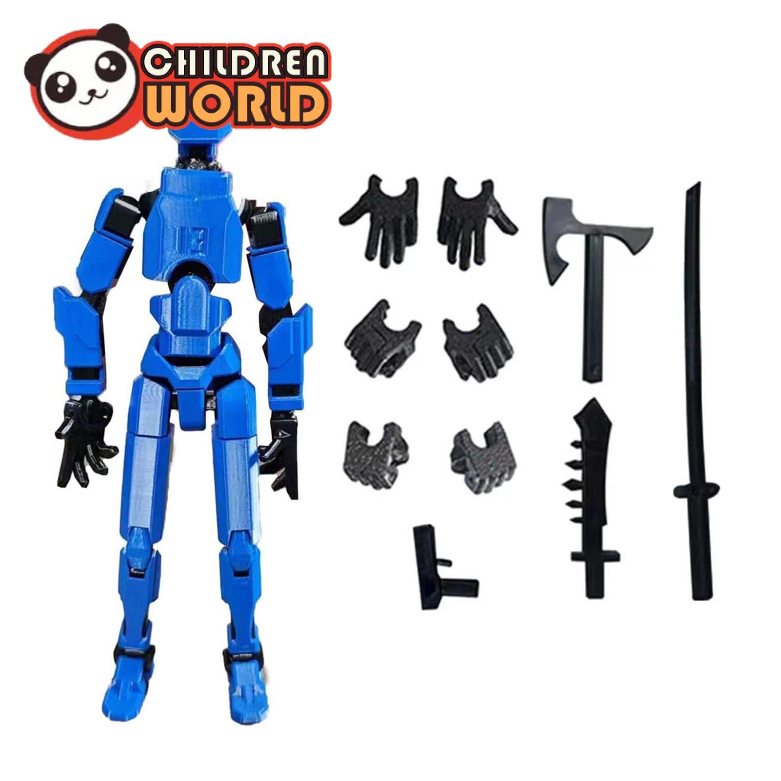 Childrenworld sơn Robot Búp Bê 3D in đa-nối Mô Hình Robot hành động di chuyển khớp mô hình cho trẻ em Người lớn Đồ trang trí để mặt bàn trang trí món quà hoàn hảo ý tưởng