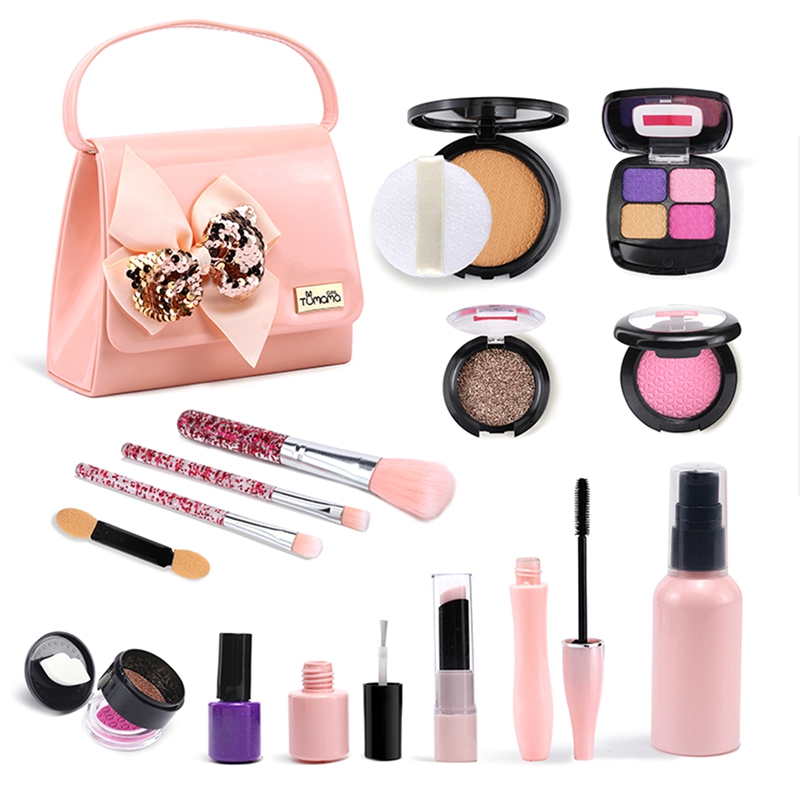 TUMAMA Child Simulation Play House Makeup Beauty Cosmetics,Girl Make-Up Set Toy for Children Girl Make-Up Toys Set Gift