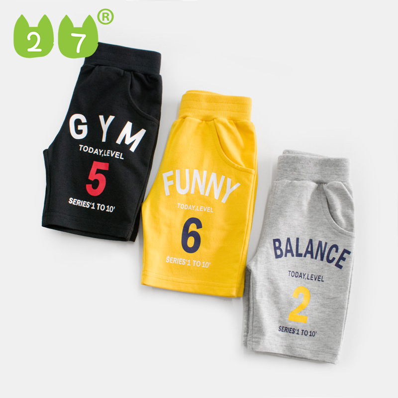 27kds เสื้อผ้าเด็กสไตล์เกาหลีรุ่นใหม่กางเกงเด็กกางเกงลำลองเด็กกางเกงห้าส่วน ราคา 215 บาท*ส่งฟรี