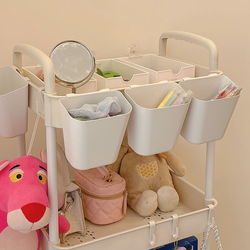 [CC Holding] Floor Storage Rack Bedroom Trolley Kitchen Supplies Snack Rack Dormitory Good Storage Rack Bathroom Storage Rack Kitchen Storage